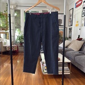 Ted Baker Dark Blue Dress Pants Slim Fit